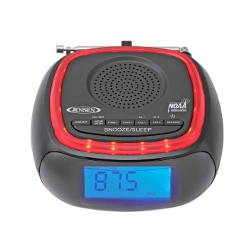 Digital AM-FM Band Alarm Clock Radio - Weather Alert a RED LED Light Digital AM-FM Band Alarm Clock Radio - Weather Alert a RED LED Light