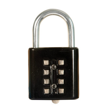 Tactile Push-Button Combination Padlock- Black