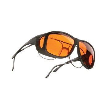 Cocoons Low Vision Aviator XL OveRx Eyewear-Blk-Orange
