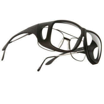 Cocoons XL Aviator OveRx Sunwear- Blk Fr- Clear Lens Cocoons XL Aviator OveRx Sunwear- Blk Fr- Clear Lens