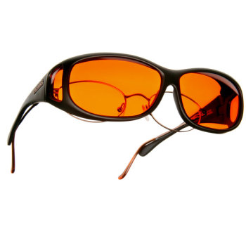 Cocoons Low Vision MS-Black Frame-Orange Lens
