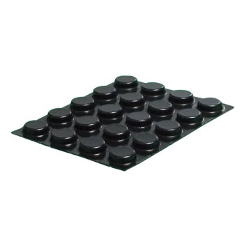 Bump Dots - Black, Small Flat-Top Round Bump Dots