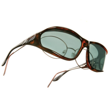 Vistana OveRx Sunglasses- Tortoise with Gray Lens- Large
