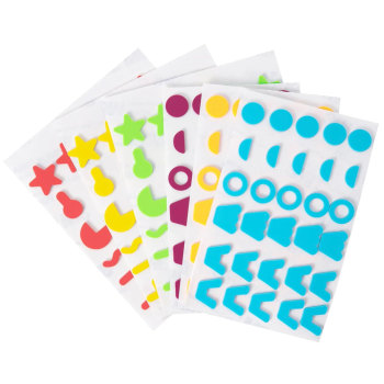 Household Shape Tactile Stickers 180 Pcs Combo