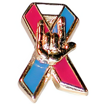 Americas Color Pin With I Love You
