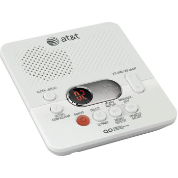 AT&T 1740 Digital Answering Machine System- White