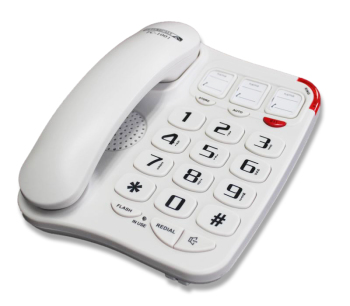 Big Button 3 Picture Speakerphone - 40db (White)