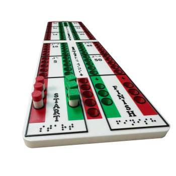 Cribbage Board Game for the Blind