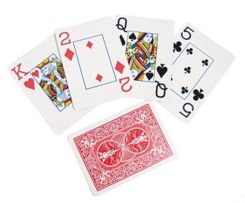 Jumbo Print Playing Cards - Braille on Top Left Corner