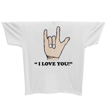 I Love You T-Shirt -Gray  - XXL I Love You T-Shirt -Gray  - XXL