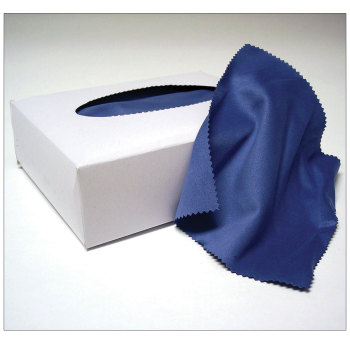 Earmold Cleaning Cloth Blue Microfiber- Box of 100