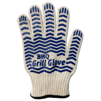 Large Non Slip Superior Silicone Grip Oven Glove 12.5 in - One Glove