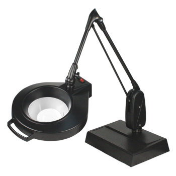 Dazor Circline Desk Base 33-Inch LED Magnifier- 11D 3.75x- Black