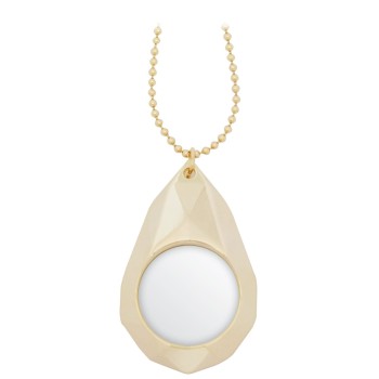 3x Tear Drop Pendant Magnifier in Gold-Tone Finish