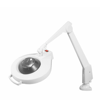 Dazor Circline Clamp Mount 28-Inch LED Magnifier- 16D 5x- White