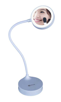 Rechargeable Desk Lamp with Lighted Mirror