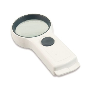 EZOptix 4x 65mm Handheld Illuminated Pocket Magnifier with LED Light