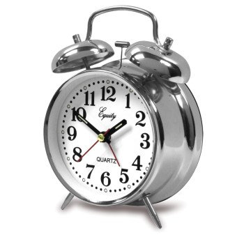 Double Bell Quartz Bedside Alarm Clock