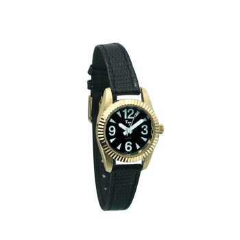 Tel-Time Low Vision Watch- Womens with Leather Band