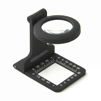 Carson Metal Linen Test Glass Loupe Magnifier - 5 x 30mm