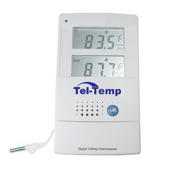 Tel-Temp Talking Indoor-Outdoor Thermometer