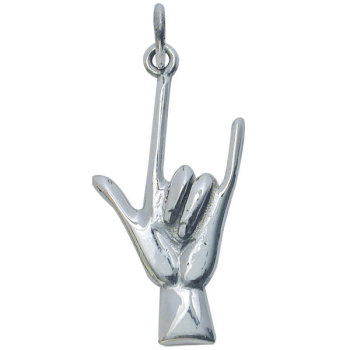 Sterling Silver I Love You Pendant