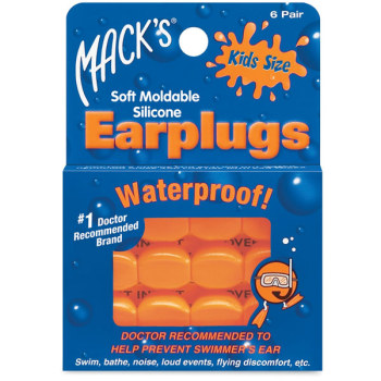 Macks Pillow Soft Earplugs- Kids Size- 6 Pairs