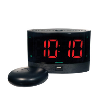 Digital Alarm Clock with Wireless Bed Shaker Digital Alarm Clock with Wireless Bed Shaker