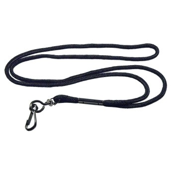 Reizen Black Nylon Lanyard - 38 inch Long Reizen Black Nylon Lanyard - 38 inch Long