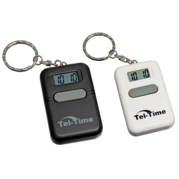 Tel-Time Talking Key Chain 2 Pack (Square Black and White)