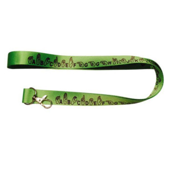 Sign Language A to Z Lanyard with Key Holder- Lime Green Sign Language A to Z Lanyard with Key Holder- Lime Green
