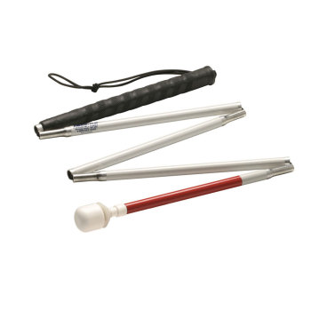 Ambutech Aluminum 5-Section Folding Cane- Jumbo Roller- 58in Ambutech Aluminum 5-Section Folding Cane- Jumbo Roller- 58in