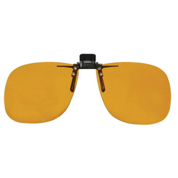 Noir Large Flip-Up Clip On Uv & Infrared 2 Percent Dark Amber