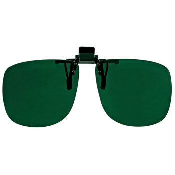 Noir Large Flip-Up Clip On Uv & Infrared 4 Percent Dark Grey-Green