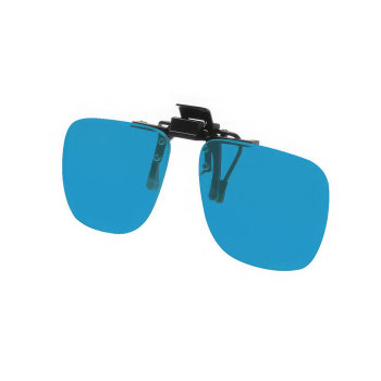 Noir Small Flip-Up Clip On UV and Infrared 30 Percent- Blue