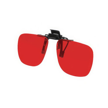 Noir Small Flip-Up Clip On UV and Infrared 40 Percent Light Red