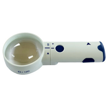 4x 12D SMD LED Hand Held Magnifier-70mm Lens