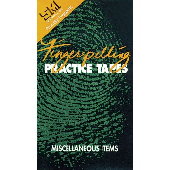 Fingerspelling Practice Tapes - Tape 3