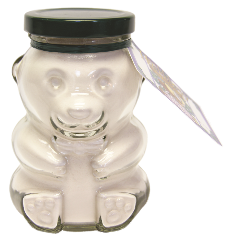 Huck White Choc Cocoa, Glass Bear 6.5 oz