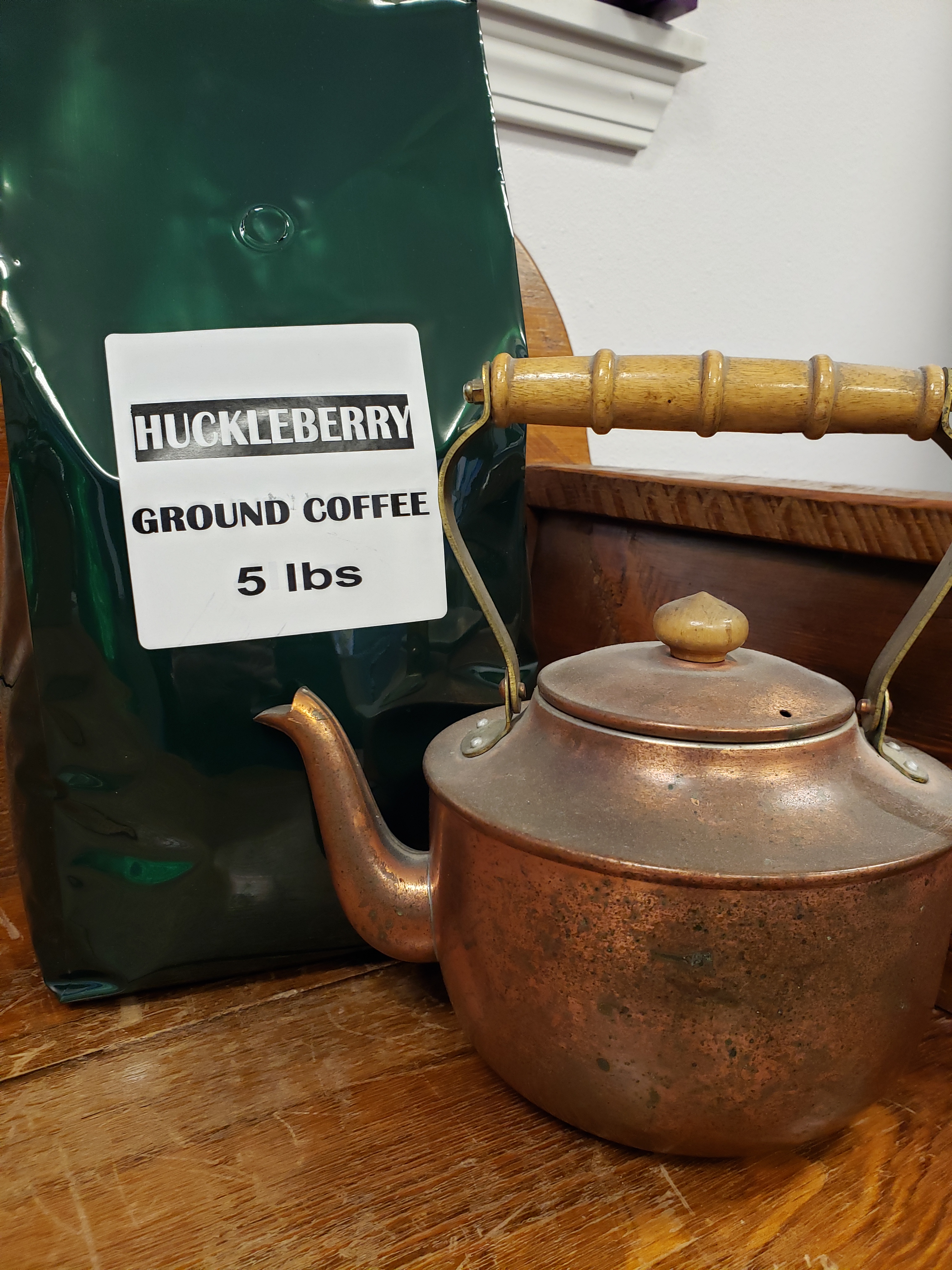 Wild Huckleberry Coffee, 4lbs Bulk