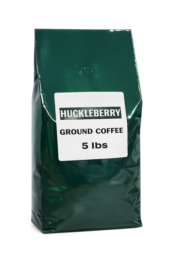 Wild Huckleberry Coffee, 5lbs Bulk