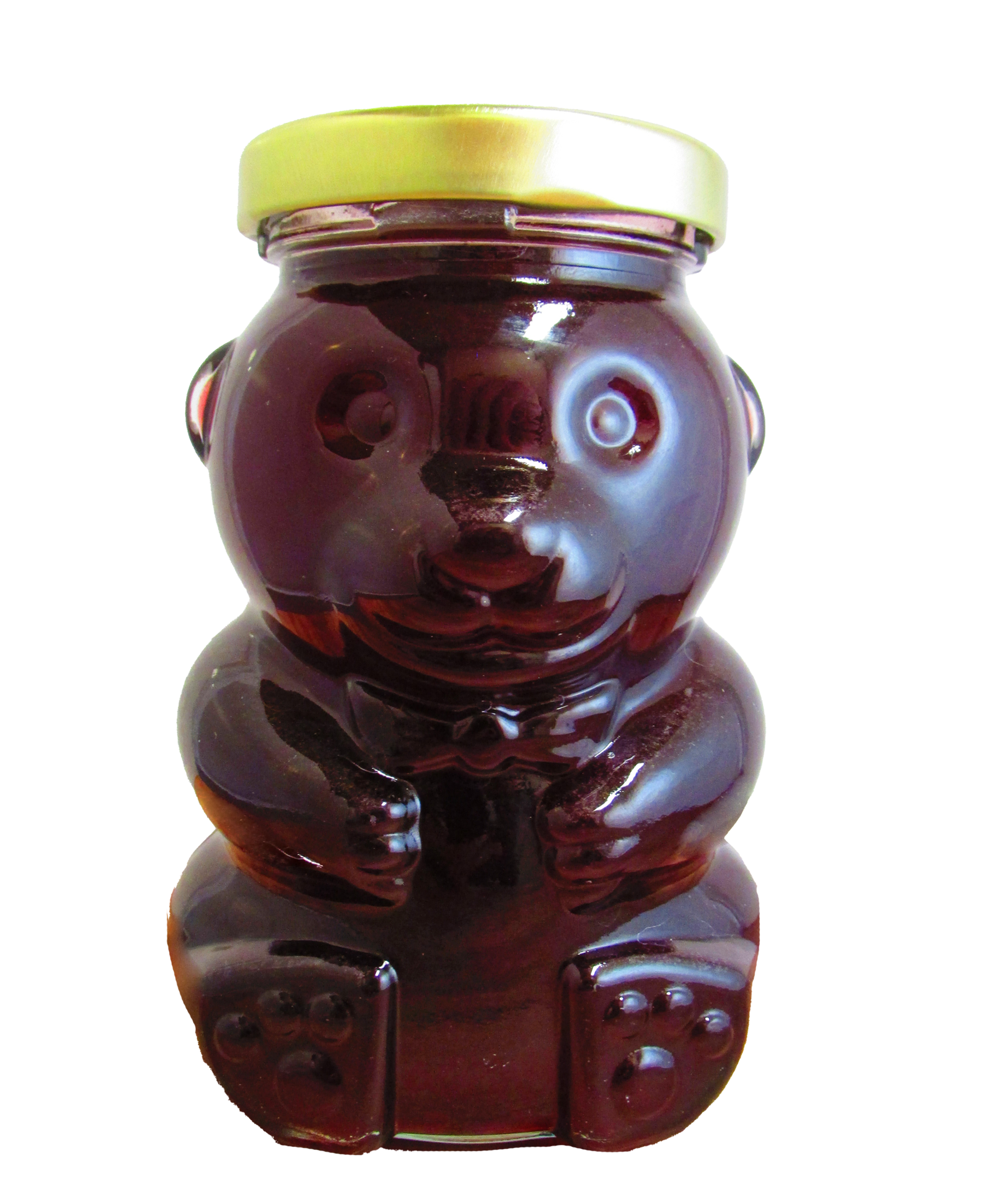 Glass Huckleberry Honey Bear, 12oz