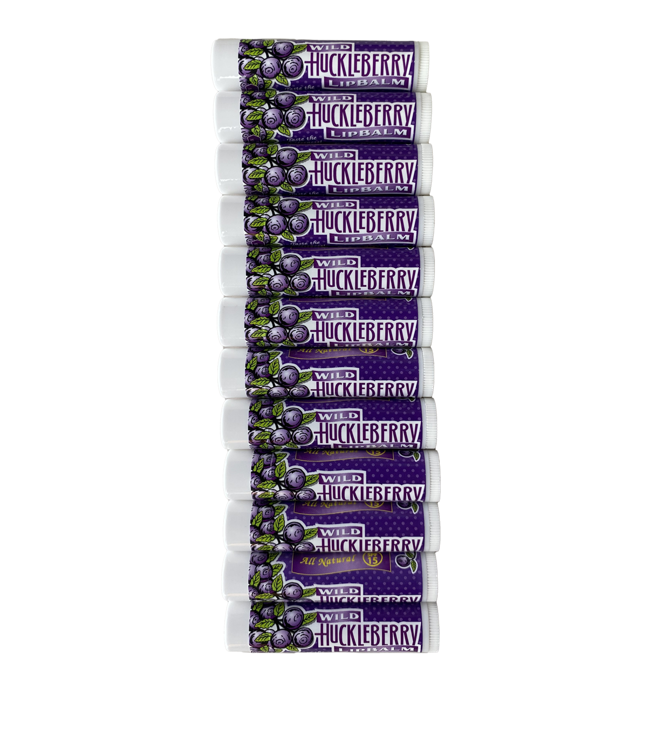 Wild Huckleberry Lip Balm, SPF 12 pk