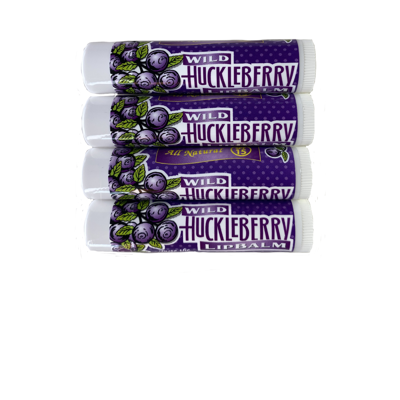 Wild Huckleberry Lip Balm, SPF 4 pk