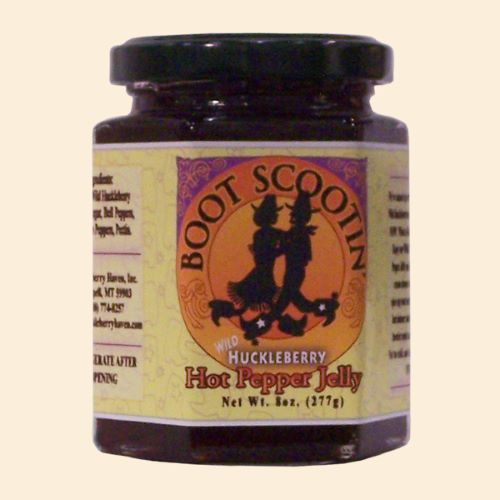 Wild Huckleberry Hot Pepper Jelly,8oz