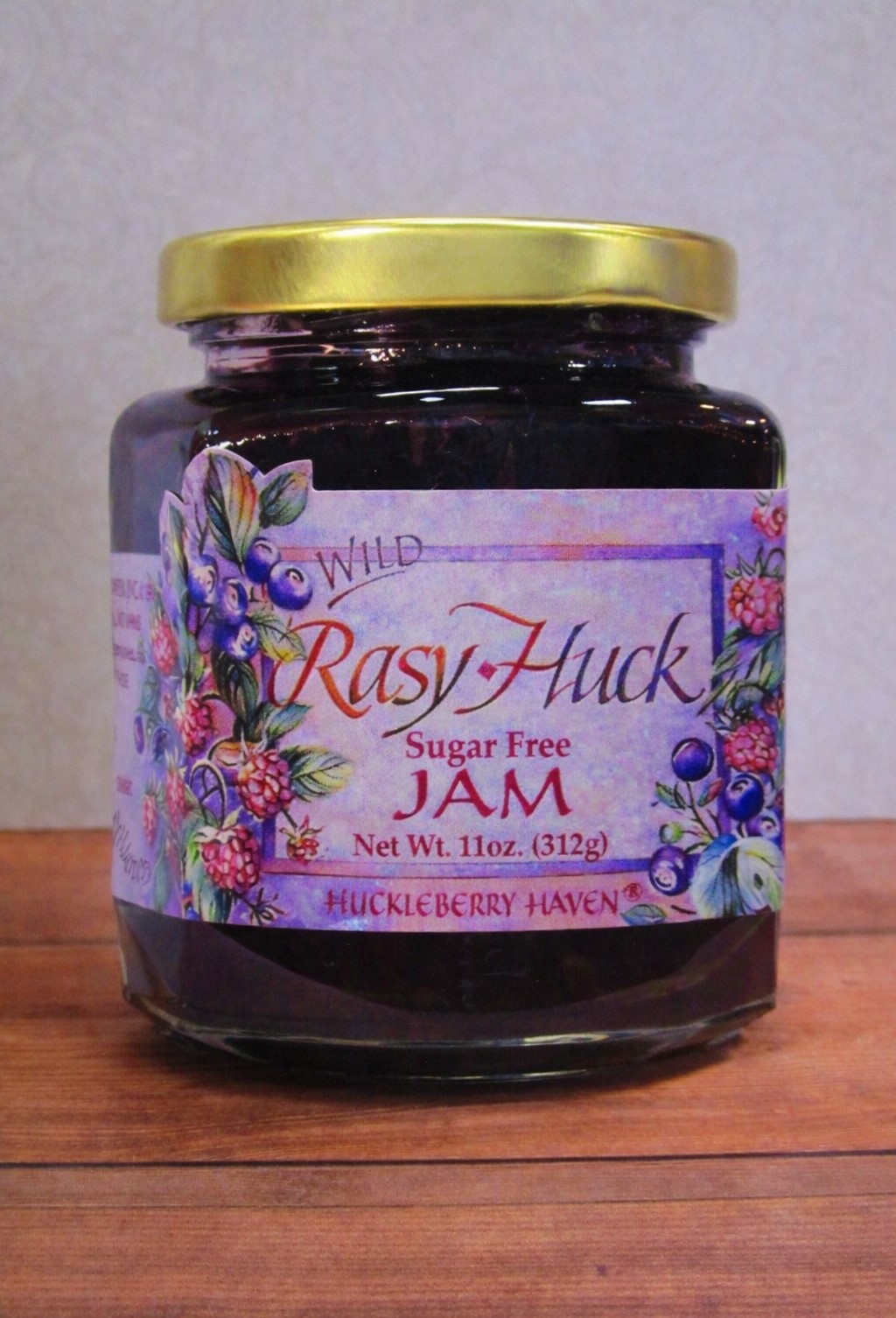 Sugar Free Wild Rasy-Huck Jam, 11oz