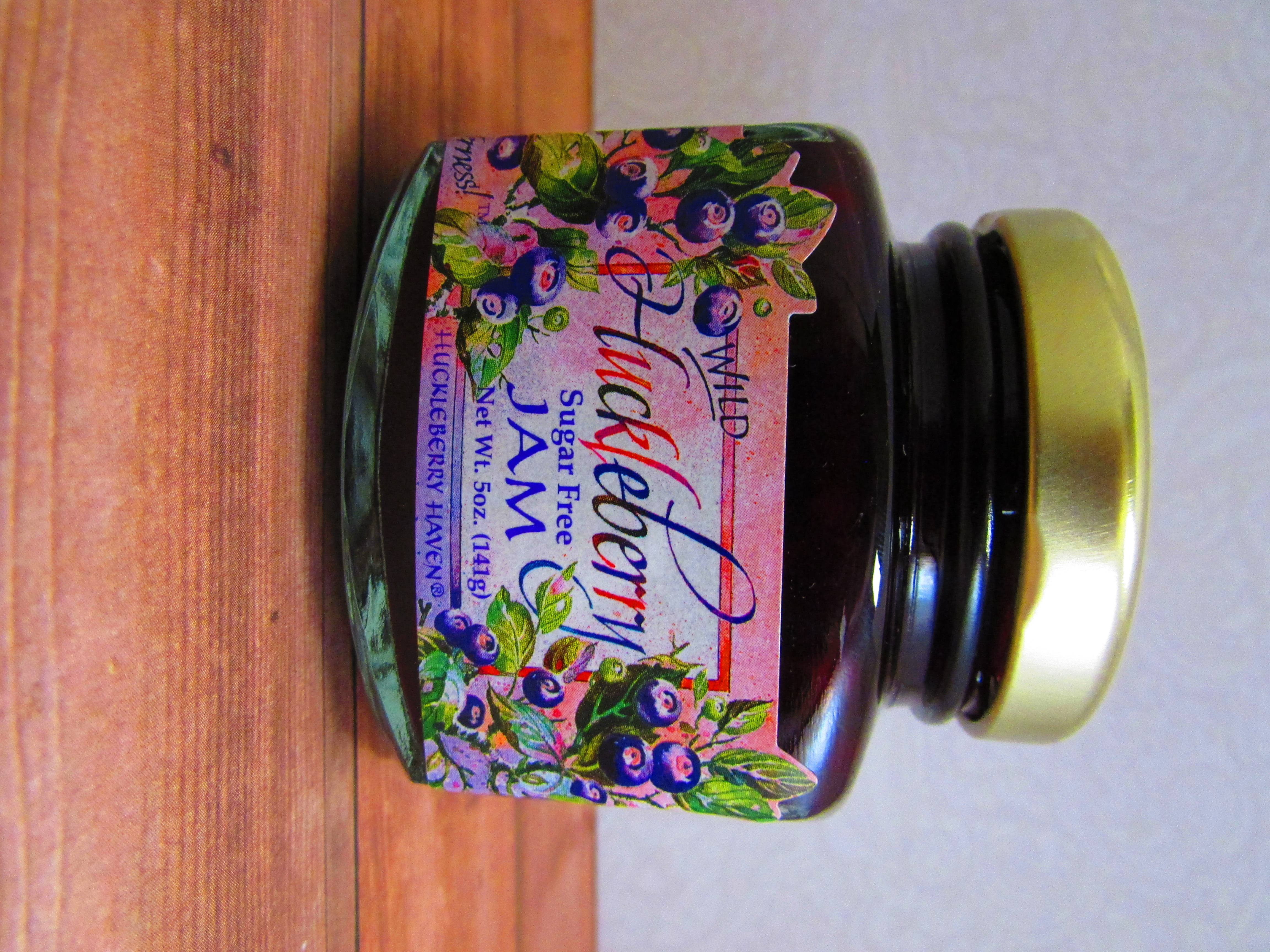 Sugar Free Wild Huckleberry Jam, 5oz