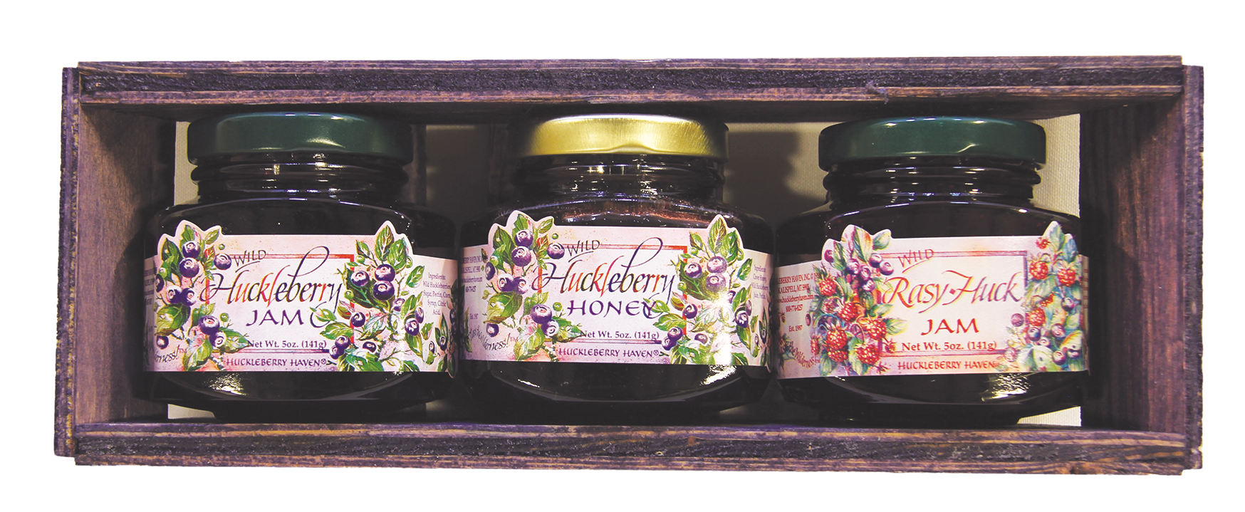 Crate:  2-5oz Jams & 1-5oz Honey
