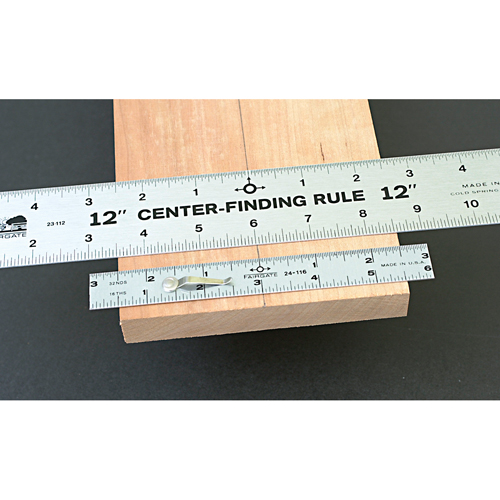 Center Groove 12 Wood Ruler