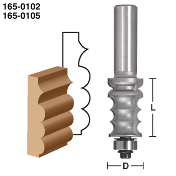 Picture Frame Router Bits 1-3/16" CL x 1/4" shank | EAGLE AMERICA